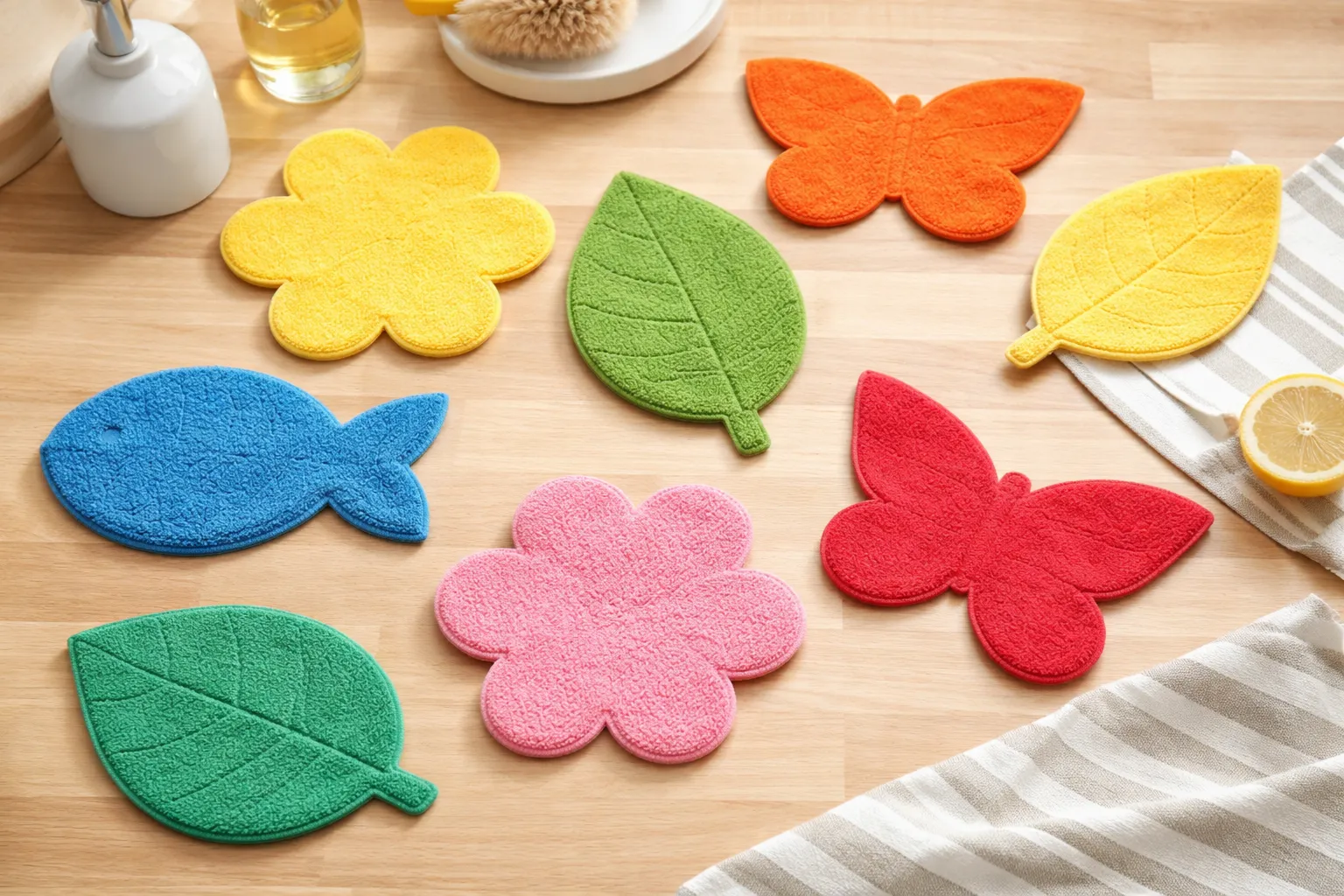 Spüllappen aus Frotte-Resten