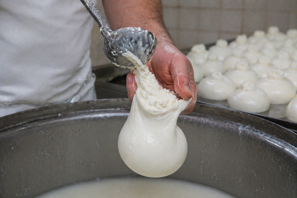 Herstellung von Burrata