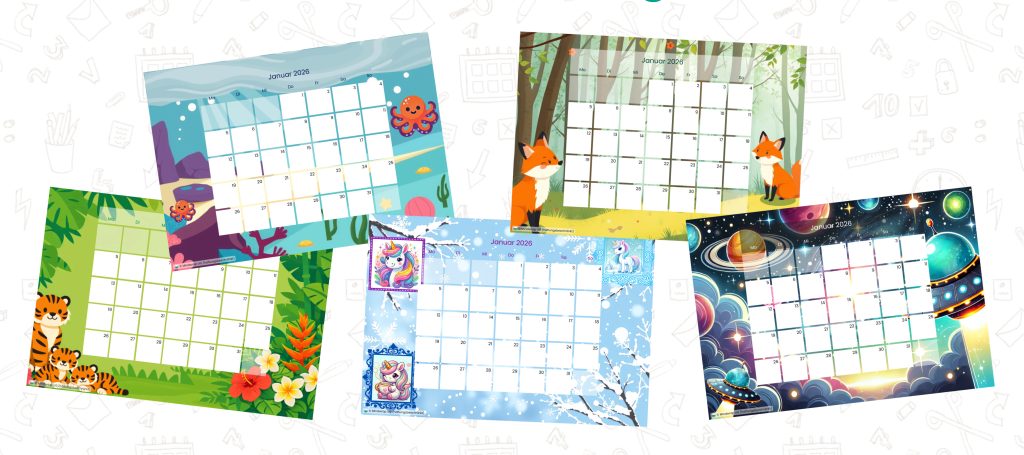 Kiddy Plans mit vielen Motiven