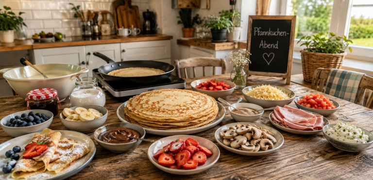 Pfannkuchen-Abend für die ganze Familie