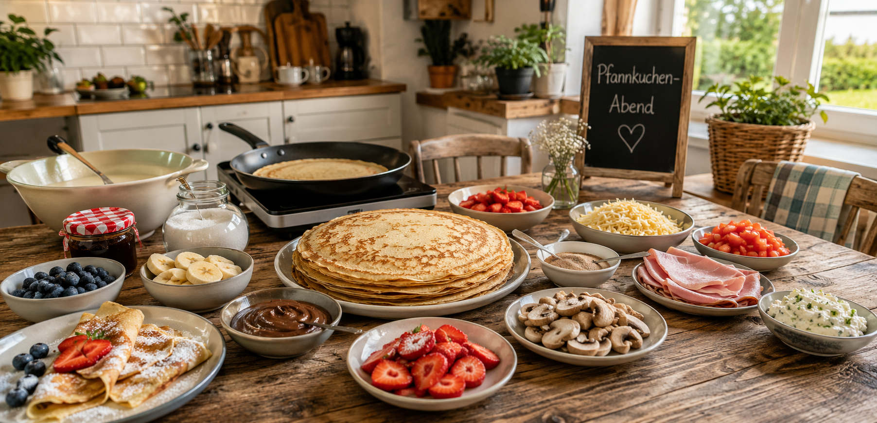 Pfannkuchen-Abend für die ganze Familie