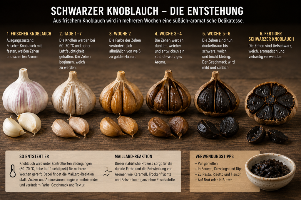 Schwarzer Knoblauch - die Entstehung