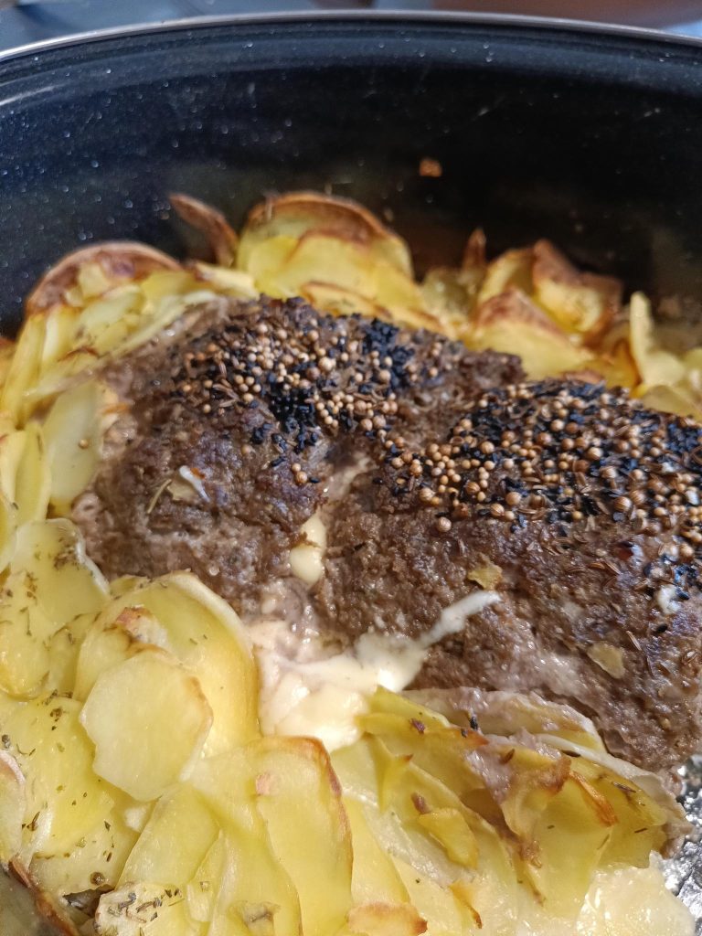 Slow Food: Hackbraten auf Gratin