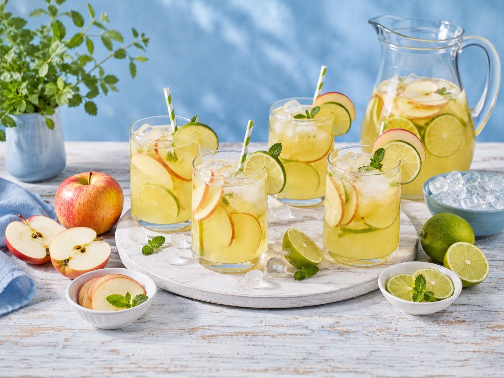 Apfel-Limetten-Cocktail für Kinder
