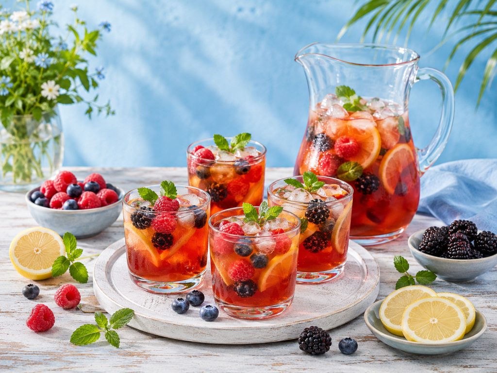 Beeren-Eistee für Kinder