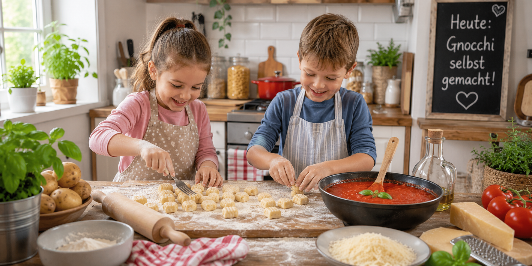 Gnocchi mit Kindern kochen