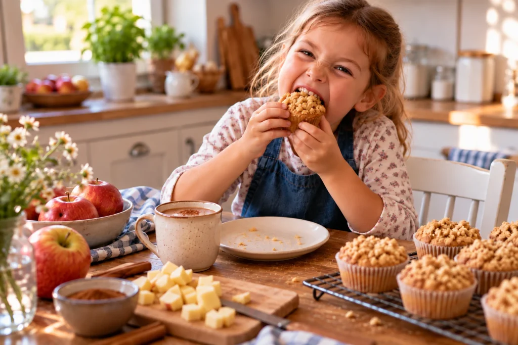 So lecker sind Apfel-Streusel-Muffins!