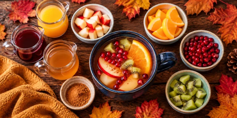 Herbstlicher Fruchtpunsch für Kinder